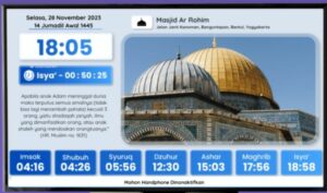 Jadwal waktu sholat TV